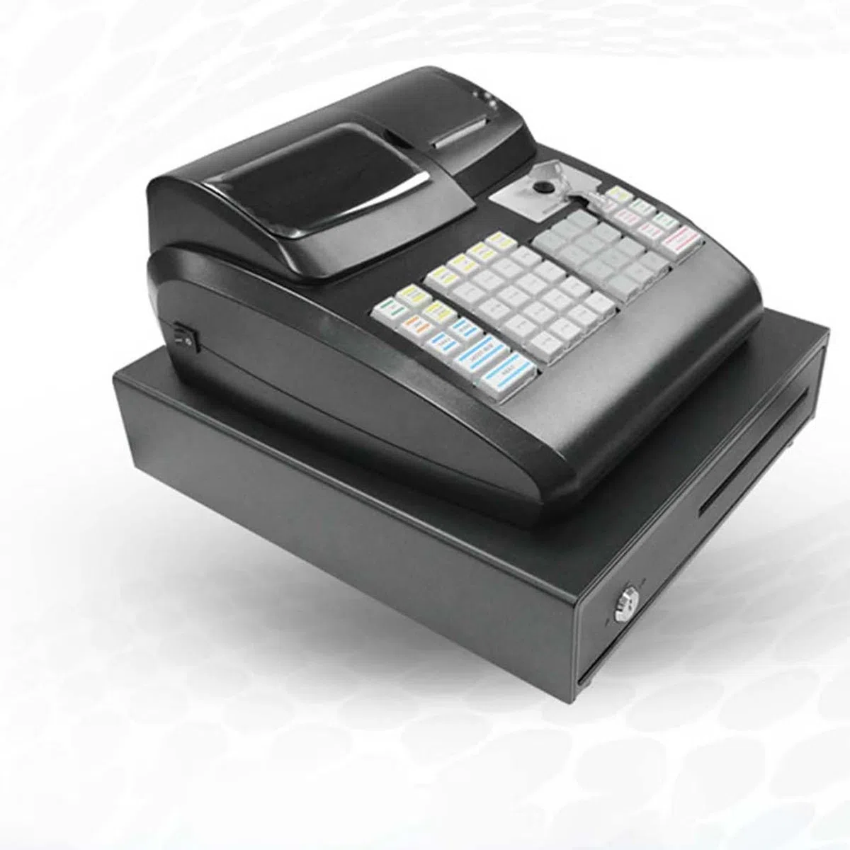 Elektronische Kasse Mit 47-Tasten-Tastatur, Pos-System Für Kioske, Benutzerfreundlich Und Geeignet Für Supermärkte Und Einzelhandelsgeschäfte Mit Hohem Kundenaufkommen(Black)