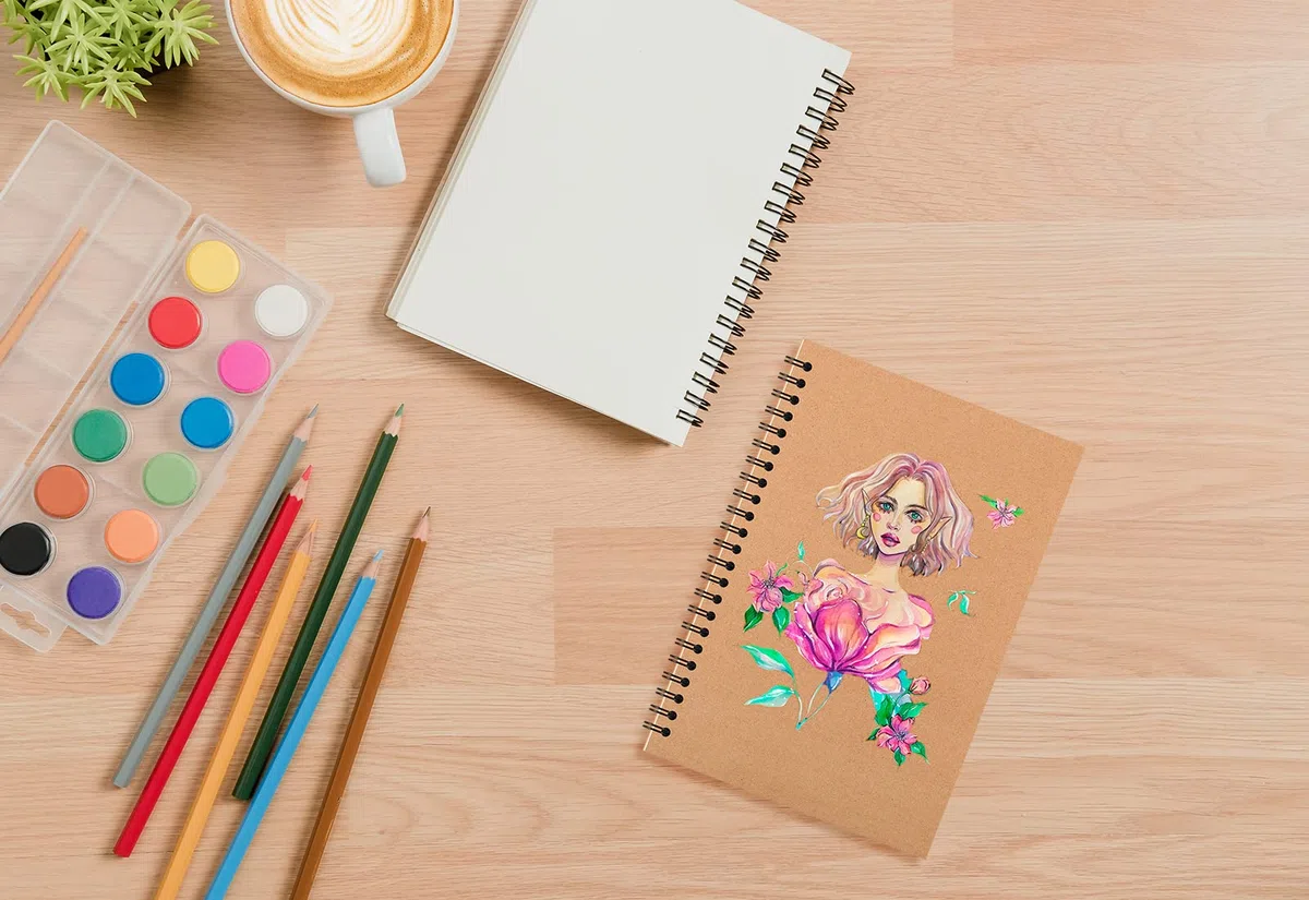 YOTNUS 48 Stück A5 Spiralnotizbücher Tagebuch mit Krafteinband, 12,7 x 20,3 cm, liniertes Papier, für Arbeit, Skizzen, Studium, Notizen, Geschenke, braun (24 Stück (liniert))