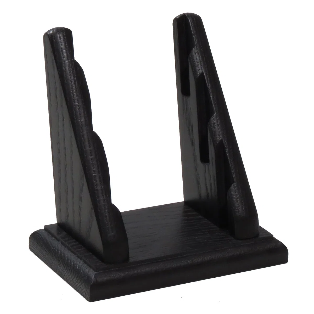 Wooden Mallet Visitenkartenhalter mit 3 Fächern, Holz schwarz