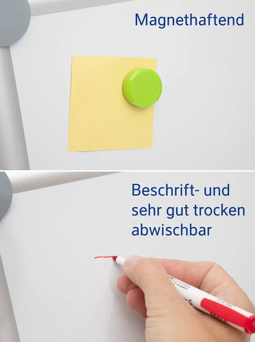 MAUL Whiteboard 60 x 90 cm MAULpro weiß emailliert mit silbernem Alurahmen