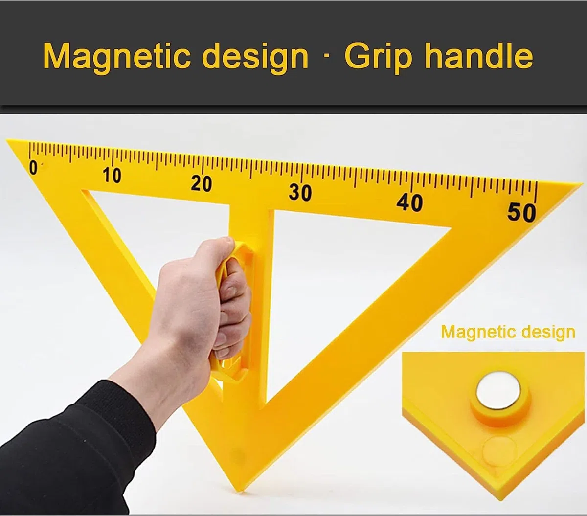 Magnetisches Geometrie-Lineal-Set, direkt an der Tafel für Schullehrer