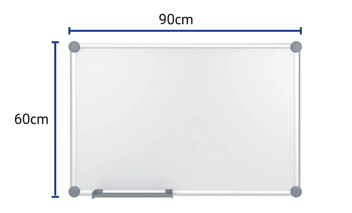 MAUL Whiteboard 60 x 90 cm MAULpro weiß emailliert mit silbernem Alurahmen
