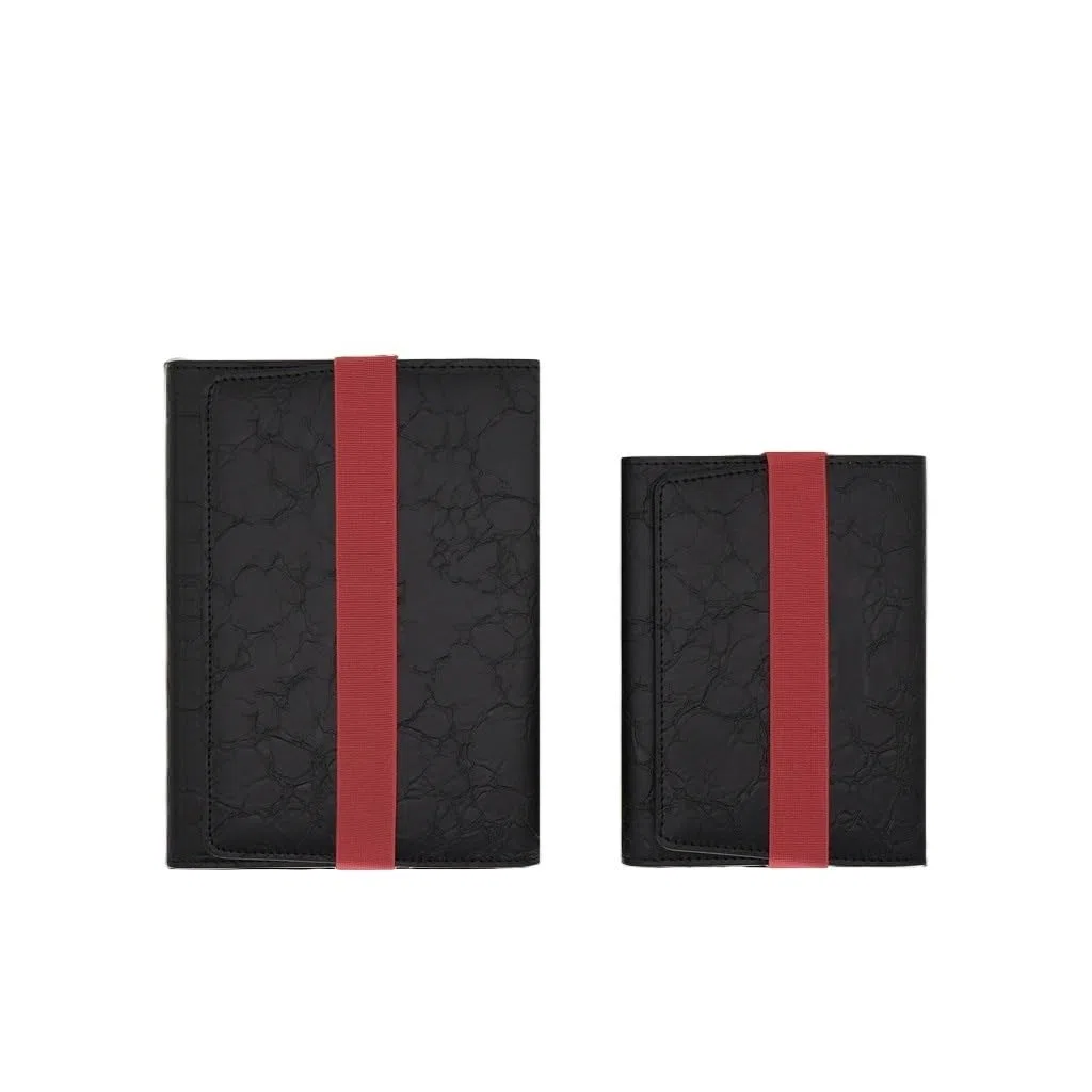 CXBDDF Notizbuch, A5, kontrastierende Farben, dreifach gefaltet, lose Blätter, Geschäftsgeschenk, 14 x 18 cm