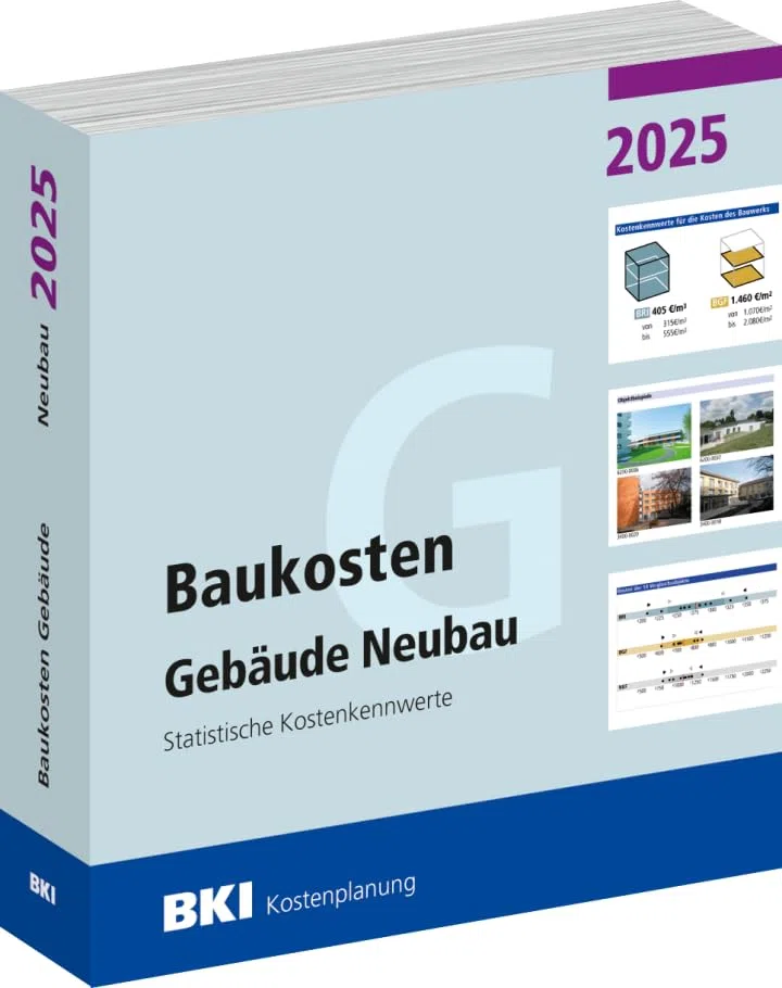BKI Baukosten Neubau 2025 - Band 1 + 2 + 3 im Set zum Sonderpreis - Gebäude + Bauelemente + Positionen Neubau - nach aktueller DIN 276 - Statistische Kostenkennwerte - BKI-Kostenplanung