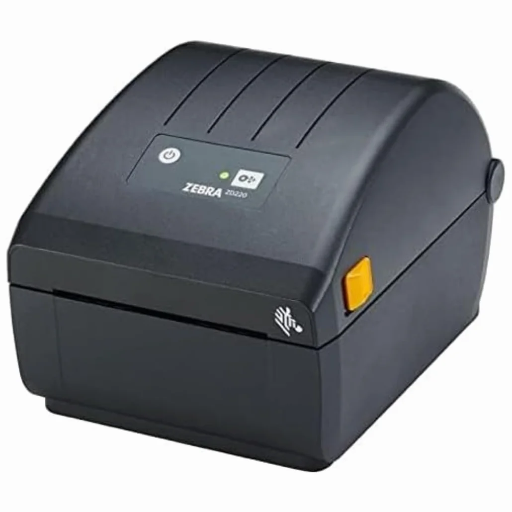 Zebra ZD220d Etikettendrucker, 203 DPI Thermodirektdrucker, Single-LED Anzeige, Modell mit Abreißkante (ZD22042-D0EG00EZ)