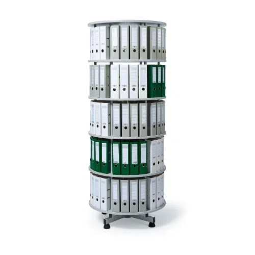 Ordner-Drehsäule 5 Etagen bis zu 180 Ordner, 1000mm Durchmesser
