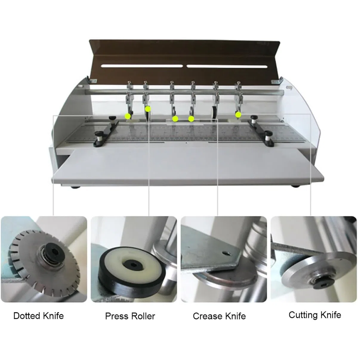 Rückenfalzmaschine, Elektrische Punktlinienfalzmaschine, Falzstärke ≤ 500 G, Alle Längen Anwendbar, Falzbreite 460 Mm, Für Papier