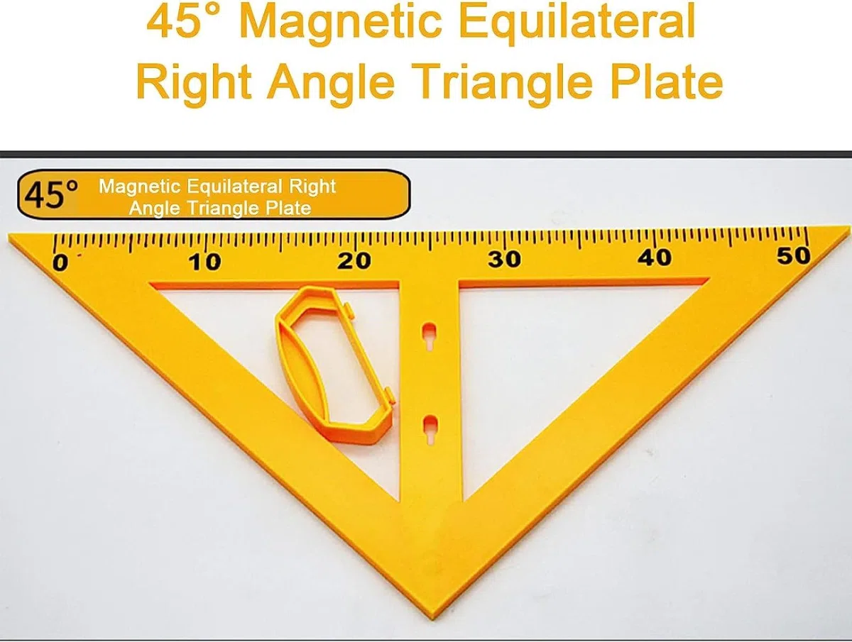 Magnetisches Geometrie-Lineal-Set, direkt an der Tafel für Schullehrer