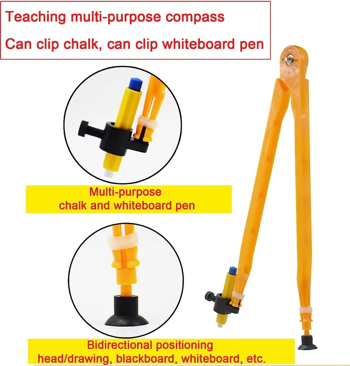 Magnetisches Geometrie-Lineal-Set, direkt an der Tafel für Schullehrer