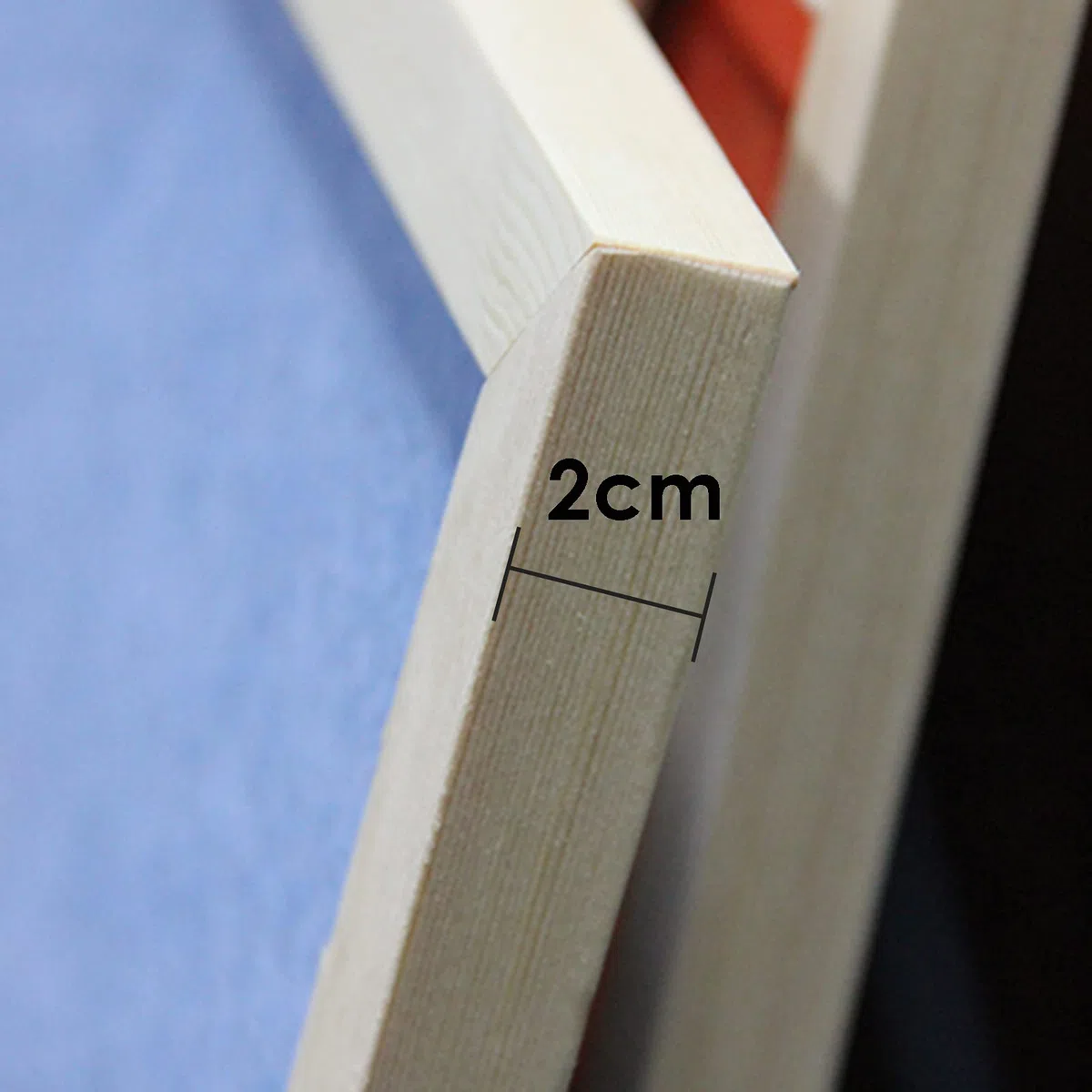 Korktafel Filz-Pinnwand Blau 2er-Pack, 30 x 40 cm, dekorative Pinnwand mit Holzrahmen, Notiztafel, für Home Office und Schule