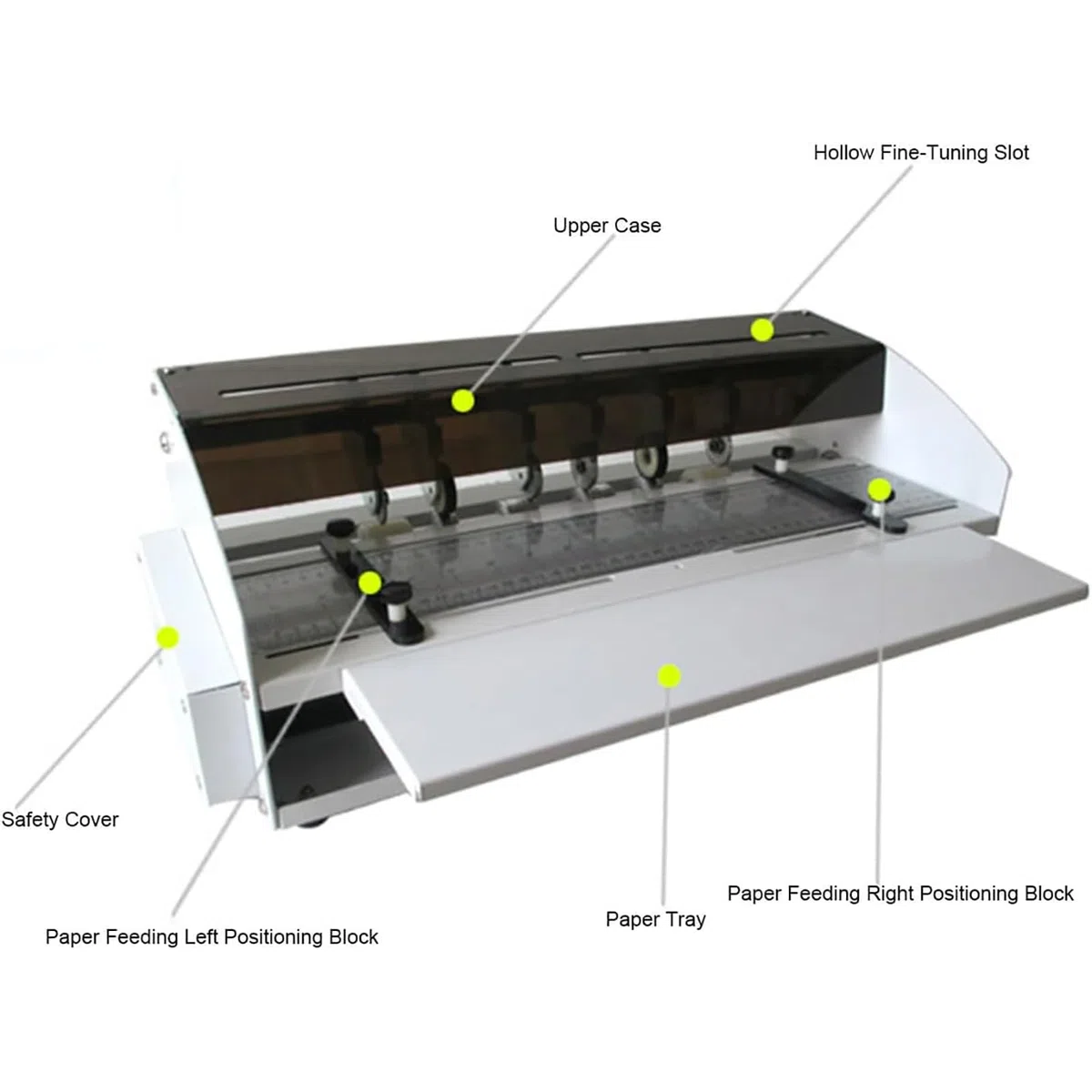 Rückenfalzmaschine, Elektrische Punktlinienfalzmaschine, Falzstärke ≤ 500 G, Alle Längen Anwendbar, Falzbreite 460 Mm, Für Papier