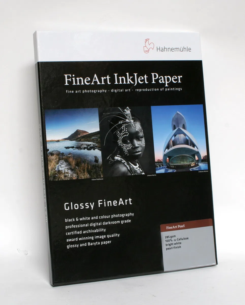Hahnemühle 10641654 Digital FineArt Pearl Papier, 285 g/m², DIN A3, 297 x 420 mm, hellweiß